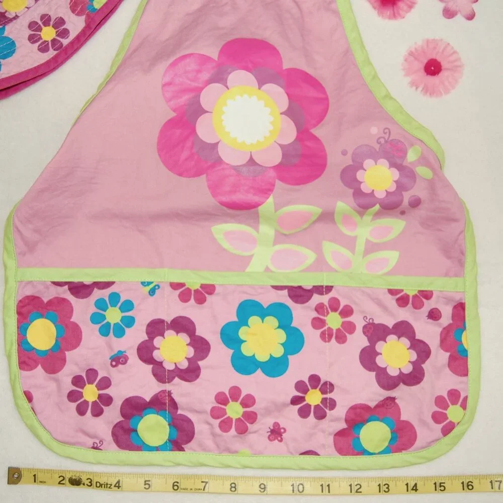 Midwest Gloves & Gear, Toddler (Ages: 3-12), Garden/Arts Apron & Bucket Hat Set